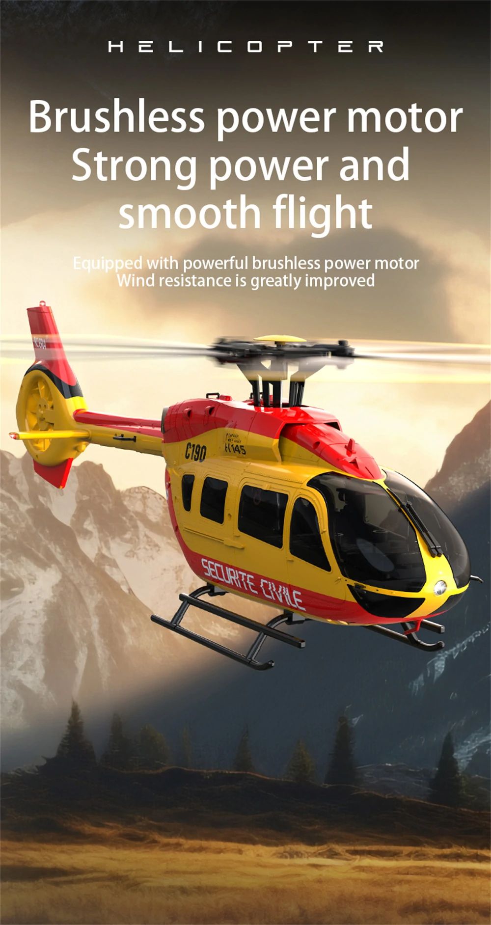 RC ERA C190 H145 150 Size Gyro Stabilized RC Helicopter - Red