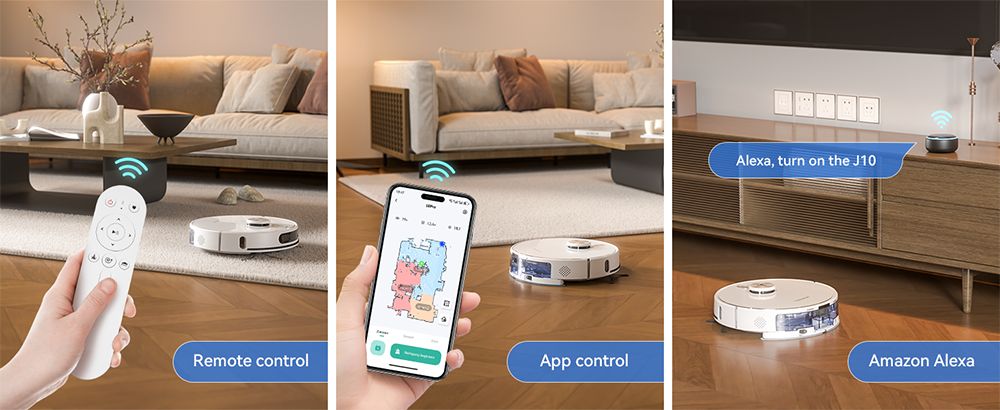 Tesvor S8 Max Robot Vacuum Cleaner, 3-in-1 Vacuum/Sweep/Mop, 8000Pa Super Suction, Up to 180min Runtime, Self-emptying, 2.5L Large Dust Bag, Remote/APP Control, LiDAR Navigation