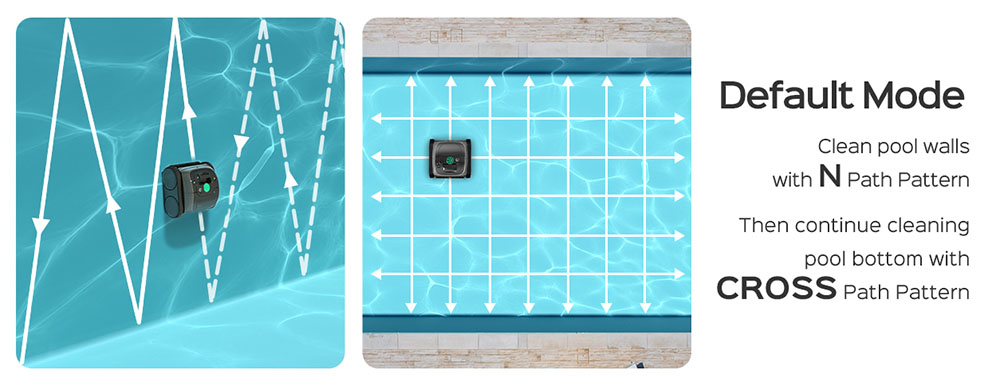 WYBOT C1 Kabelloser Roboter-Poolreiniger, 150Min. Laufzeit, Wandklettern, intelligente Routenplanung, APP-Steuerung, für Pools bis 150 m², Graugrün