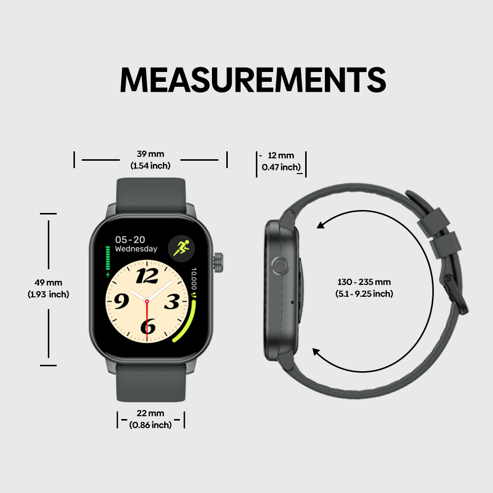 Zeblaze GTS 3 GPS Smartwatch, 2.01 inch Screen, GPS Tracking, Health & Sleep Monitoring, 60+ Sports Modes, Bluetooth Calling - Beige