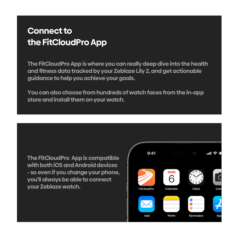 Zeblaze Lily 2 Smartwatch for Women, 1.2 inch AMOLED Touchscreen, Health Monitoring & Menstrual Cycle Tracking, 120+ Sports Modes, Bluetooth Calling - Pink