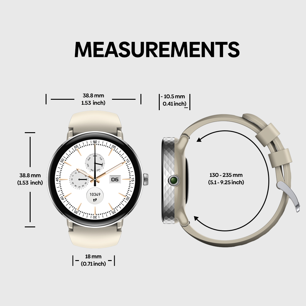 Zeblaze Lily 2 Smartwatch for Women, 1.2 inch AMOLED Touchscreen, Health Monitoring & Menstrual Cycle Tracking, 120+ Sports Modes, Bluetooth Calling - Silver