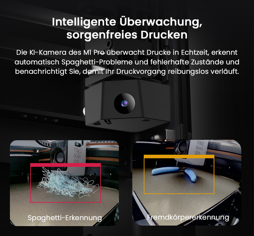 Artillery M1 Pro 3D Drucker + 5kg PLA Filament - Rot + Weiß + Blau + Schwarz + Grau