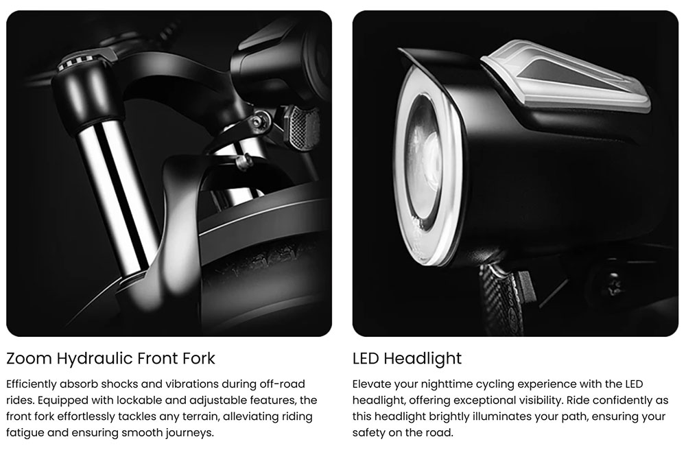 Magicycle Cruiser Pro Step-over Electric Bike, 750W Motor, 52V 20Ah Battery, 26*4 inch Fat Tires, 28mph Max Speed, 100 Miles Range, Hydraulic Disc Brake, Hydraulic Suspension Front Fork, Shimano 7 speed - Blue