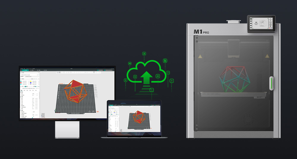 Artillery M1 Pro 3D Drucker, 600 mm/s Hochgeschwindigkeit, automatische Nivellierung, intelligente Temperatur-/Smart-Loop-Steuerung, monolithischer Aluminiumgussrahmen, WLAN, 260*260*260mm
