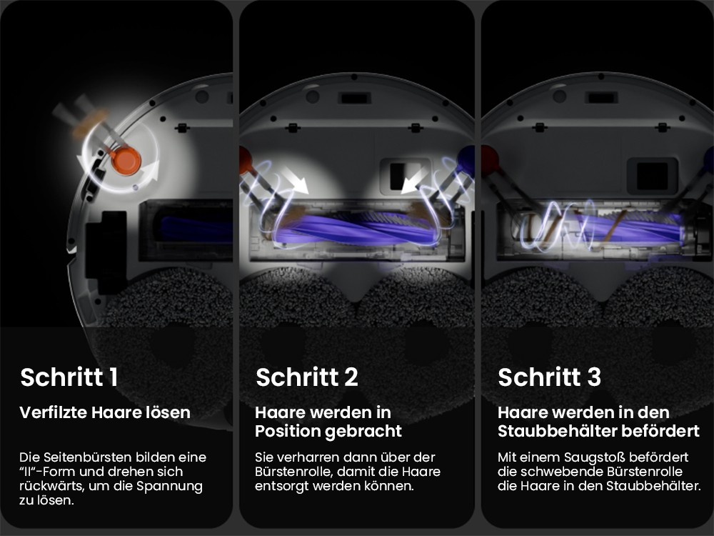 NARWAL Freo Z10 Saug- und Wischroboter, verwicklungsfrei, 15.000 Pa Saugleistung, passt sich schwer erreichbaren Stellen an, selbstentleerend, Wischmopp-Waschen und -Trocknen, Hindernisvermeidung, für Tierhaare und Hartböden, weiß