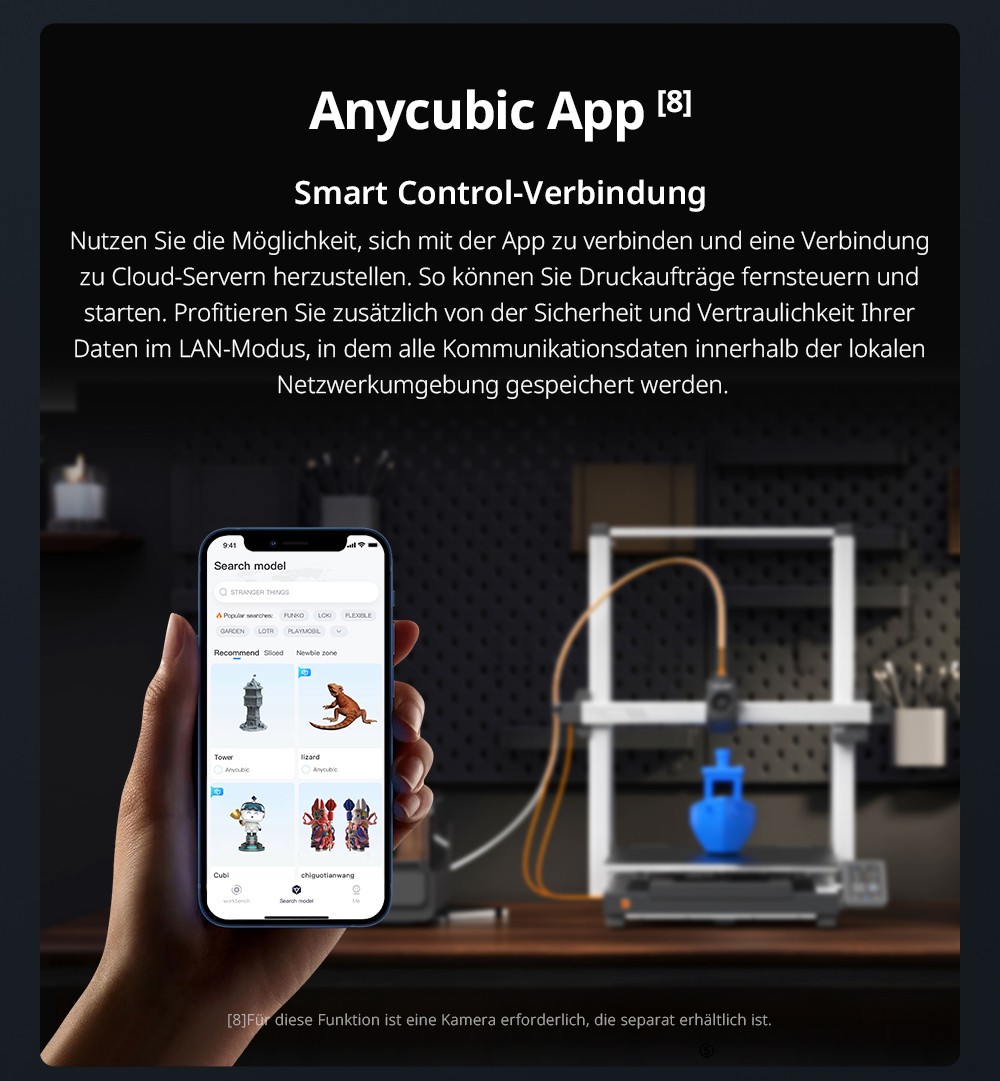 Anycubic Kobra 3 Max Combo 3D-Drucker, bis zu 8-Farben-Druck, ACE Pro Color Engine, 600 mm/s Hochgeschwindigkeitsdruck, automatische Nivellierung und Anti-Step-Lost, 420 x 420 x 500 mm