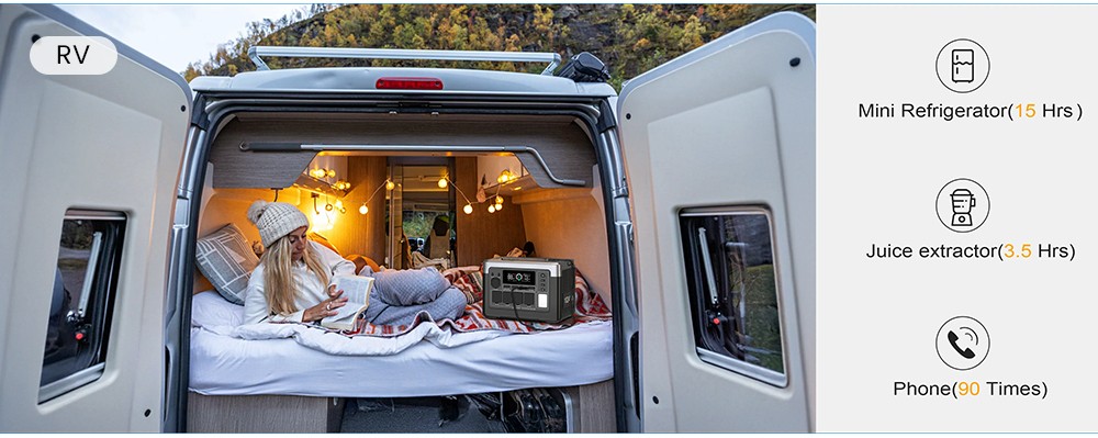 OUKITEL P1500 Plus Tragbares Powerstation, 1800W 1536Wh Outdoor Stromerzeuger, LiFePO4 Akku (4000 Zyklen), APP-Steuerung