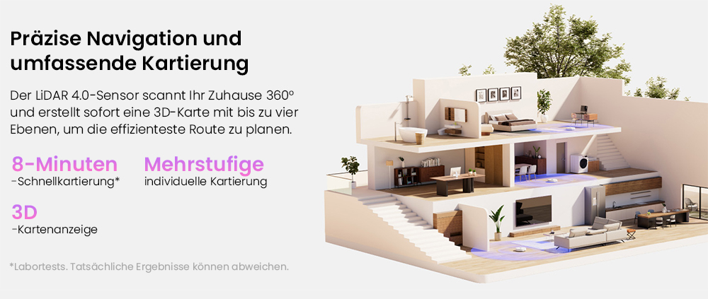 NARWAL Freo Z10 Saug- und Wischroboter, verwicklungsfrei, 15.000 Pa Saugleistung, passt sich schwer erreichbaren Stellen an, selbstentleerend, Wischmopp-Waschen und -Trocknen, Hindernisvermeidung, für Tierhaare und Hartböden, weiß