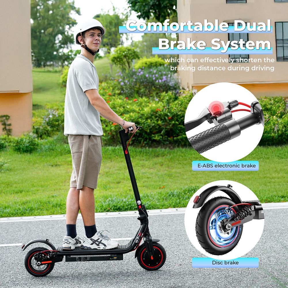 iScooter W7 Electric Scooter, 350W Motor, 42V 7.8AH Battery, 8.5-inch Inflatable Tire, 35km/h Max Speed, 30km Range, Disc Brake, Dual Shock Absorption, APP Control