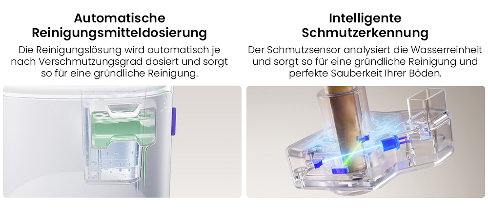 NARWAL Freo Z10 Saug- und Wischroboter, verwicklungsfrei, 15.000 Pa Saugleistung, passt sich schwer erreichbaren Stellen an, selbstentleerend, Wischmopp-Waschen und -Trocknen, Hindernisvermeidung, für Tierhaare und Hartböden, weiß