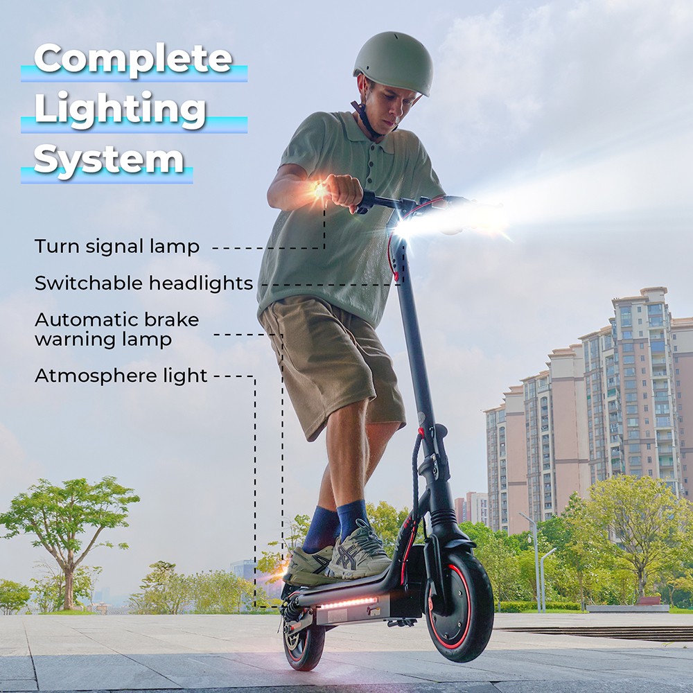 iScooter W7 Electric Scooter, 350W Motor, 42V 7.8AH Battery, 8.5-inch Inflatable Tire, 35km/h Max Speed, 30km Range, Disc Brake, Dual Shock Absorption, APP Control