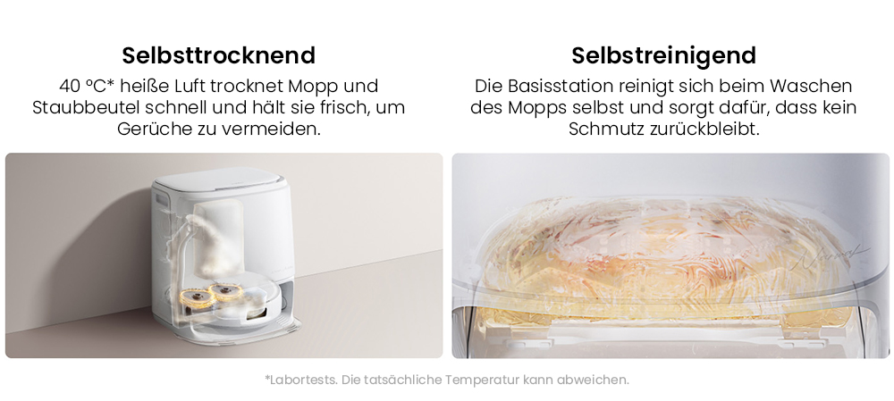 NARWAL Freo Z10 Saug- und Wischroboter, verwicklungsfrei, 15.000 Pa Saugleistung, passt sich schwer erreichbaren Stellen an, selbstentleerend, Wischmopp-Waschen und -Trocknen, Hindernisvermeidung, für Tierhaare und Hartböden, weiß