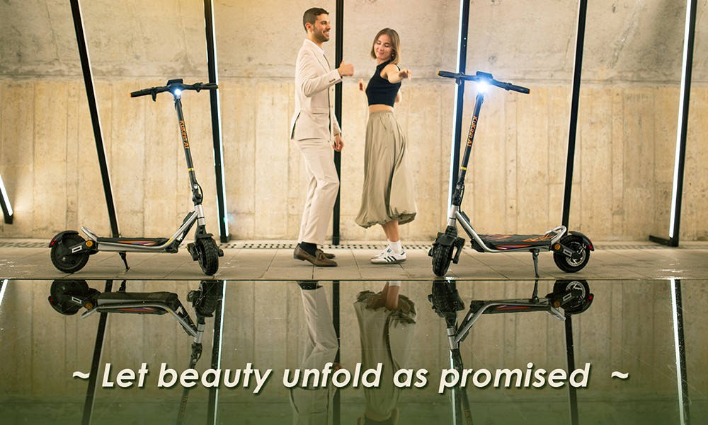 Kukirin A1 Folding Electric Scooter, 800W Motor, 48V 13Ah Battery, 10 inch Vacuum Tire, 45km/h Max Speed, 45km Range, Front & Rear Disc Brake, Front & Rear Shock Absorption