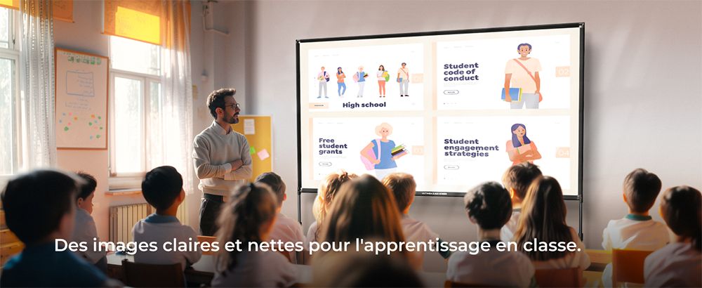 Ultimea Photon E-ALR 120 pouces Écran de projection avec support
