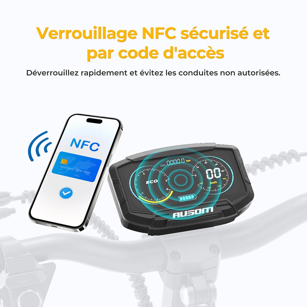 Ausom L2 Trottinette électrique, moteur 2 x 800 W, batterie 48 V 15,6 Ah, pneus 10 pouces, vitesse maximale 55 km/h, autonomie 70 km, freins à disque avant et arrière, suspension à bras oscillant, écran LCD