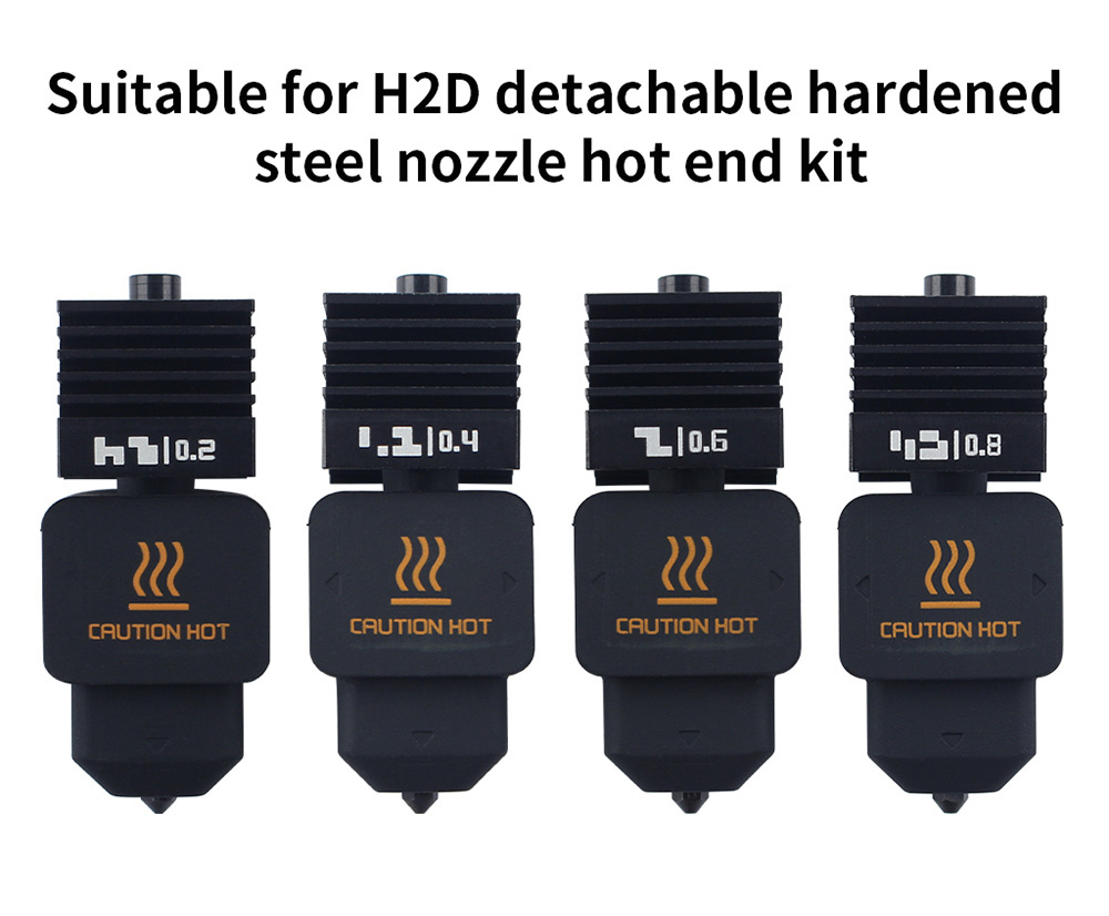 FYSETC 0.8mm Hardened Steel Nozzle Hotend Kit for Bambu Lab H2D A1/ A1 mini