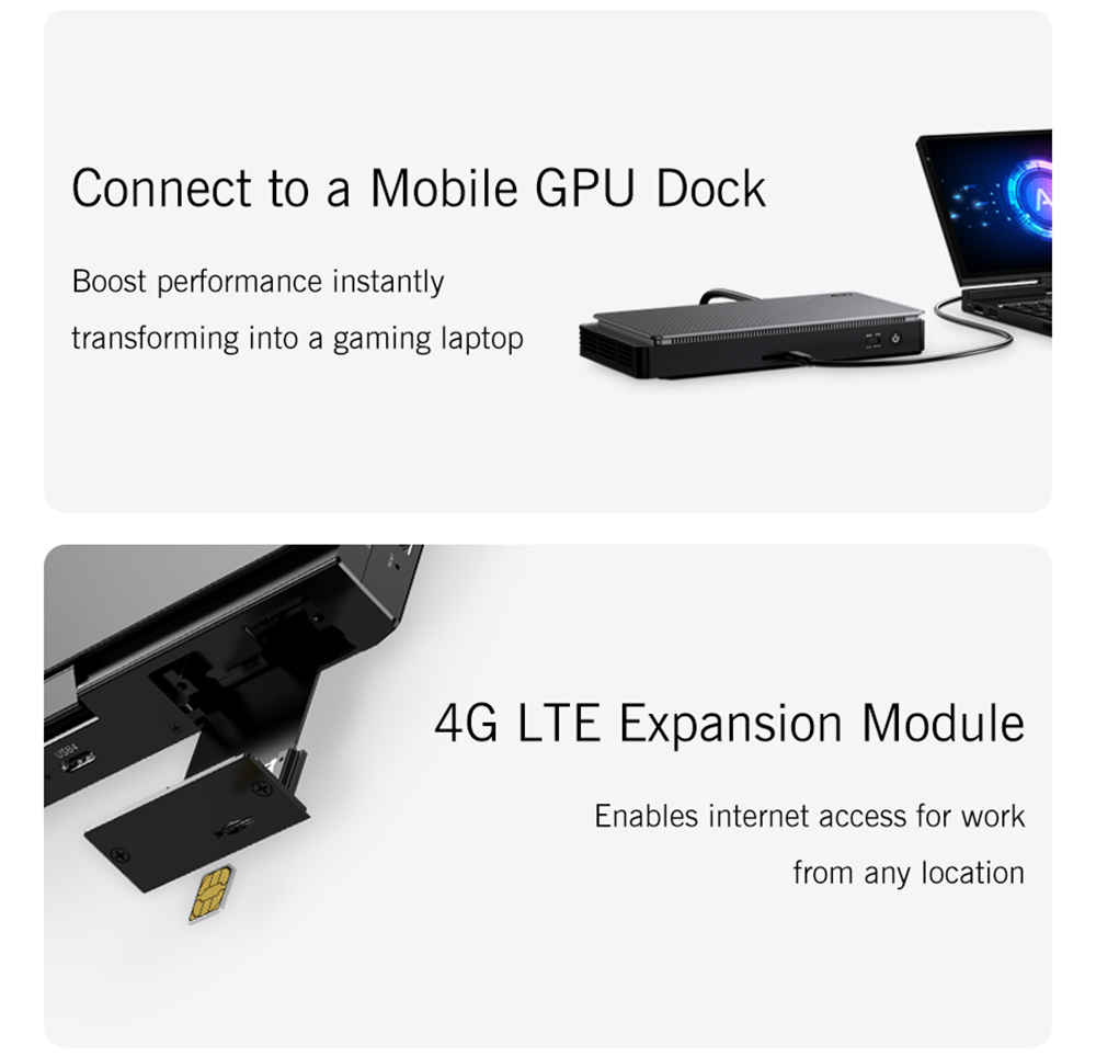 GPD Pocket 4 Handheld Laptop, 8.8'' 2560*1600 Touchscreen, 144Hz Refresh Rate, AMD Ryzen AI 9 HX 370 12 Cores Max 5.1GHz, 64GB RAM 2TB SSD, WiFi6E Bluetooth5.3, 1*USB4, 1*HDMI, 1*Full-Featured USB-C, 1*USB3.2, 1*USB2.0, 1*microSD, 1*RJ45 - EU Plug
