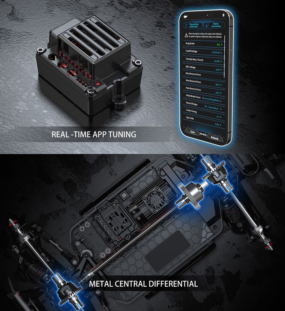 MJX 10208 1/10 RC Car 4WD Brushless High Speed 4WD RC Vehicle