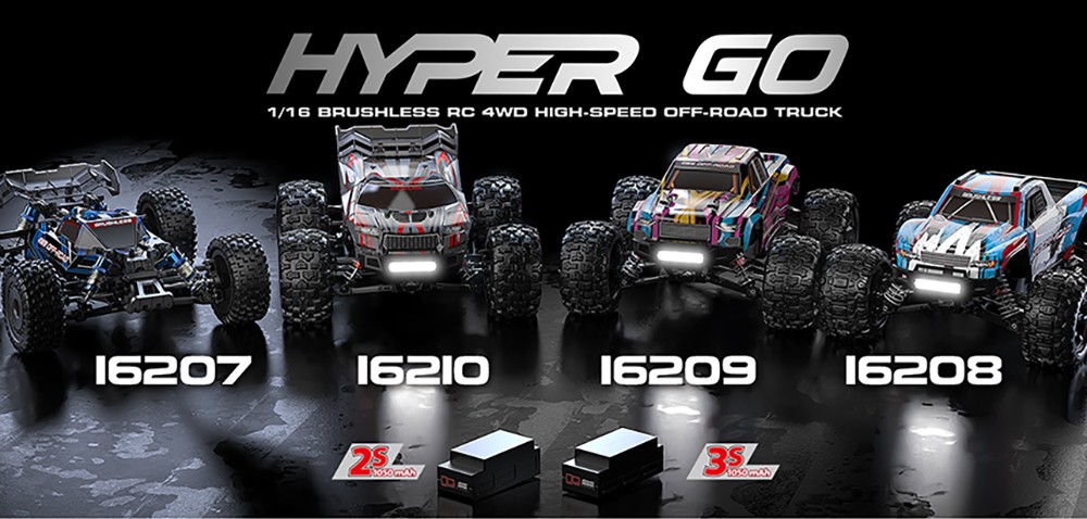 MJX 16210 1/16 RC Car Brushless High Speed RC Vehicle Toy