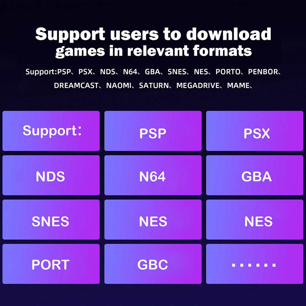 Magicx Mini Zero 28 V2 Retro Game Console, 2.8 inch 640-480 IPS Screen, 7 Hours Playtime, 64GB Storage - Black
