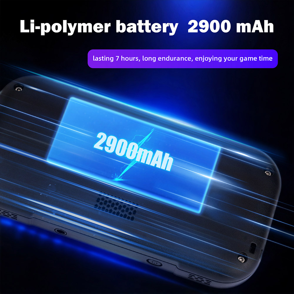 Magicx Mini Zero 28 V2 Retro Game Console, 2.8 inch 640-480 IPS Screen, 7 Hours Playtime, 64GB Storage - Black