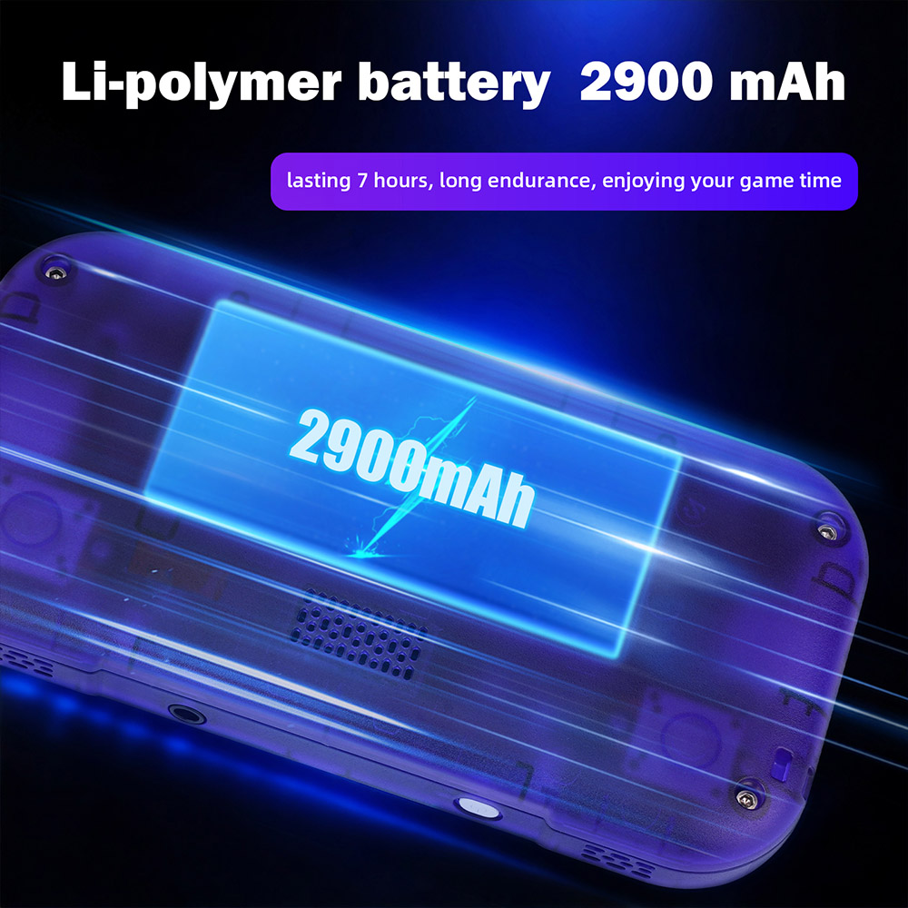 Magicx Mini Zero 28 V2 Retro Game Console, 2.8 inch 640-480 IPS Screen, 7 Hours Playtime, 64GB Storage - Purple