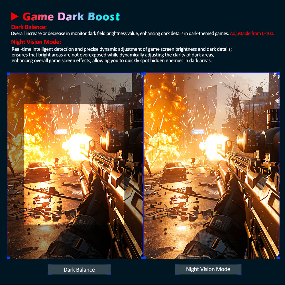 Refurbished TITAN ARMY P2510HS Gaming Monitor, 24.5-inch 1920*1080 CSOT Fast IPS Screen, 300Hz Refresh Rate, HDR400, 121% sRGB, 1ms GTG Response Time, Adaptive-Sync, Hardware Low Blue Light