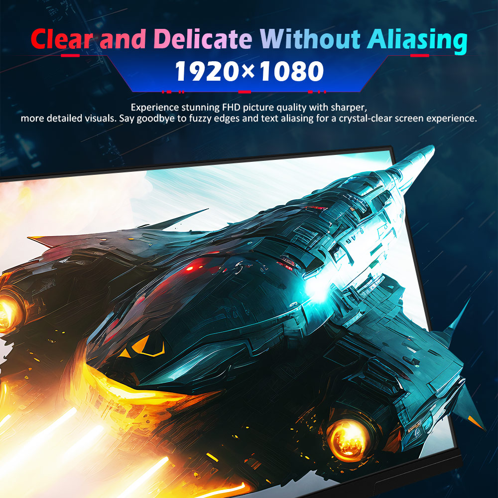 Refurbished TITAN ARMY P2510HS Gaming Monitor, 24.5-inch 1920*1080 CSOT Fast IPS Screen, 300Hz Refresh Rate, HDR400, 121% sRGB, 1ms GTG Response Time, Adaptive-Sync, Hardware Low Blue Light