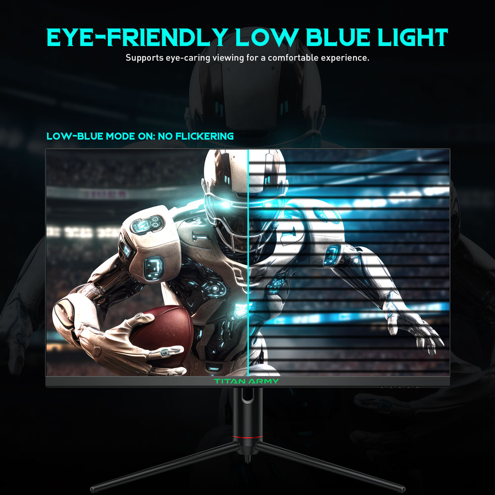 Refurbished TITAN ARMY P32A2S2 Gaming Monitor, 2560 x 1440 QHD FAST IPS Panel, 240Hz Refresh Rate, HDR400, 1ms GTG, GamePlus Mode, Adaptive Sync, PIP/PBP Split Screen, 2*HDMI 2.1 2*DP 1.4, E-Sport Backlights, Adjustable Stand