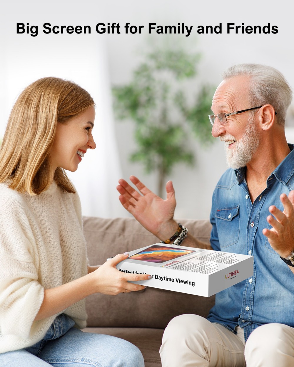 Ultimea Photon E-ALR 120 Zoll Projektionsleinwand, 2.0 Gain-Wert, 120° Betrachtungswinkel