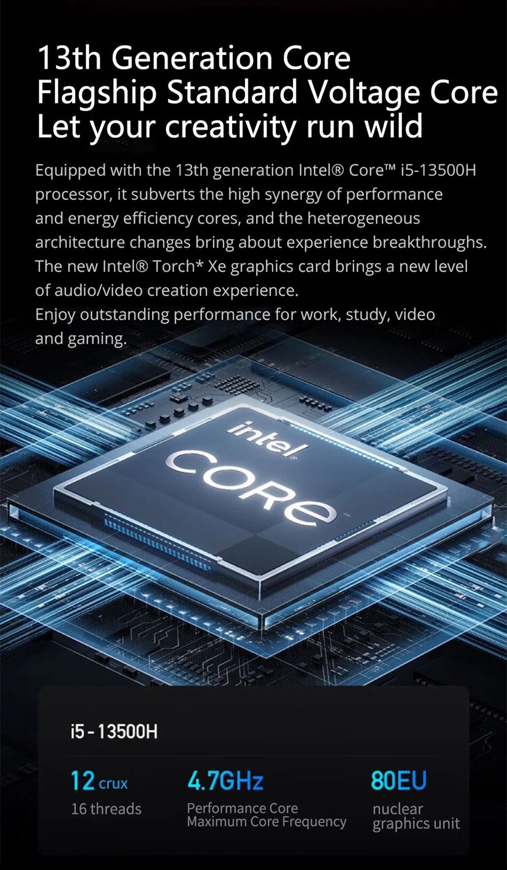 Redmi Book 14 Laptop Chinese Version, 14-inch, Intel Core i5-13500H 12 Cores 4.7GHz, 16GB RAM 512GB SSD, WiFi 6 Bluetooth 5.2, 56Wh Battery USB-C Fast Charging, 1*USB-A2.0 2*USB-A3.2 1*USB-C 1*HDMI 2.1 1*Headphone Jack, Backlight Keyboard - Silver