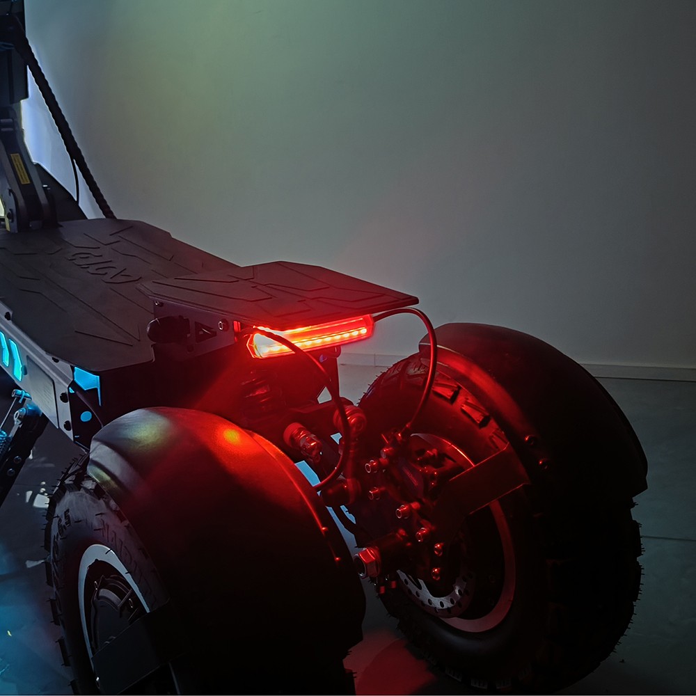 OOTD T30 Folding Electric Scooter, 1600W*2 Motor, 60V 31.2Ah Battery, 13 inch Off-road Tires, 65km/h Max Speed, 100km Max Range, Hydraulic Disc Brakes, Front Hydraulic & Rear Spring Suspension, 200kg Max Load