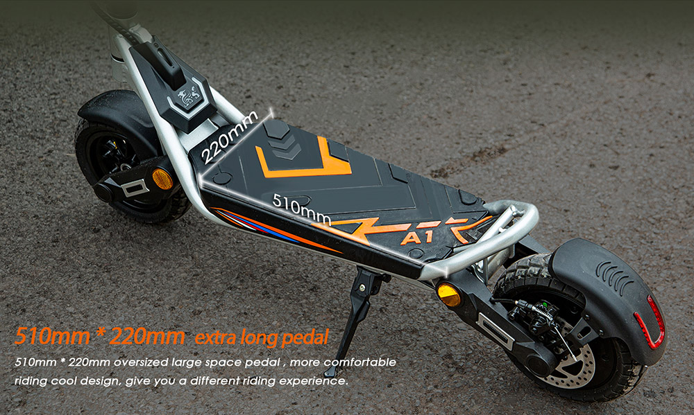 Kukirin A1 Folding Electric Scooter, 800W Motor, 48V 13Ah Battery, 10 inch Vacuum Tire, 45km/h Max Speed, 45km Range, Front & Rear Disc Brake, Front & Rear Shock Absorption