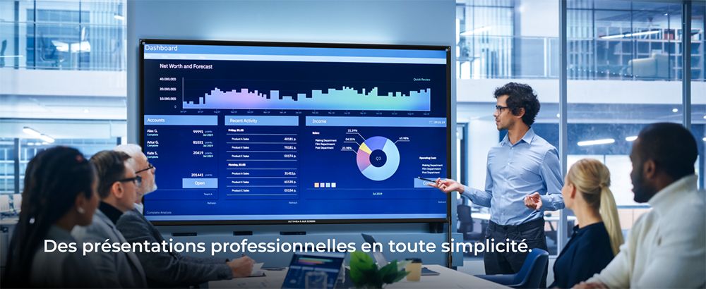 Ultimea Photon E-ALR 120 pouces Écran de projection avec support