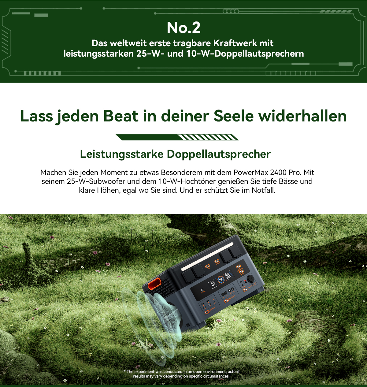 Blackview Oscal PowerMax 2400 Pro Powerstation, 2016Wh 2400W, LiFePO4 3500+ Zyklen, 1.2h Schnellladung, Smart App