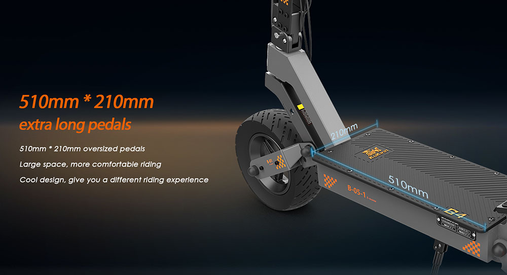KuKirin G4 Electric Scooter, 2*1000W Motor, 60V 20Ah Battery, 11 inch Tires, 70km/h Max Speed, 75km Range, Front & Rear Disc Brakes, Four-arm Shock Absorber