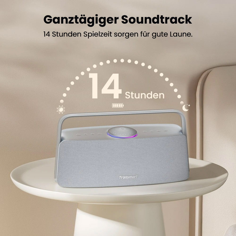 Tronsmart Fiitune X30 Home Spatial Audio-Lautsprecher, Hi-Res-Audio, 14 Stunden Akkulaufzeit