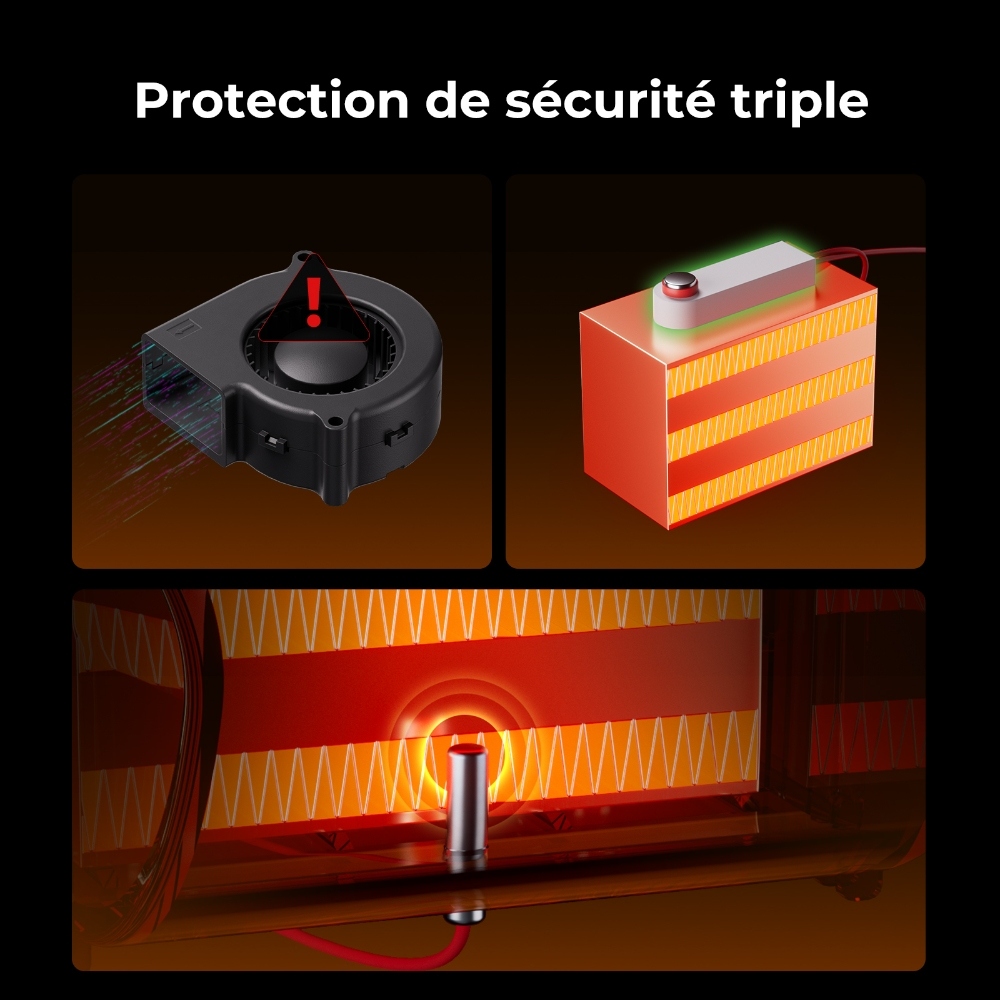 Creality SpacePi X4 Séchoir Filament, Stockage 4 Bobines, Double Chauffage, 85°C Max, pour PLA/TPU/PETG/ABS/Nylon
