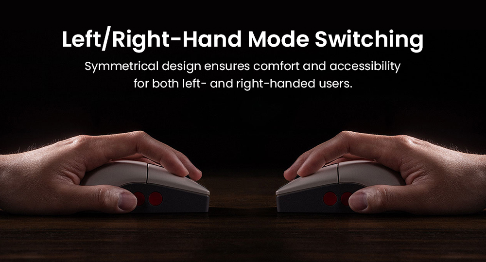 8BitDo Retro R8 Mouse N Edition, 3 Connection Modes, PAW 3395 Sensor, Programmable Buttons