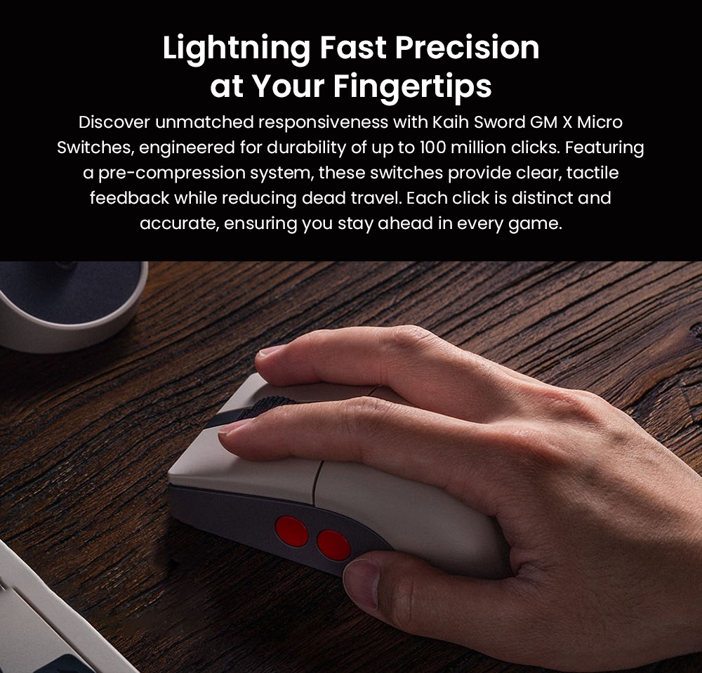 8BitDo Retro R8 Mouse N Edition, 3 Connection Modes, PAW 3395 Sensor, Programmable Buttons