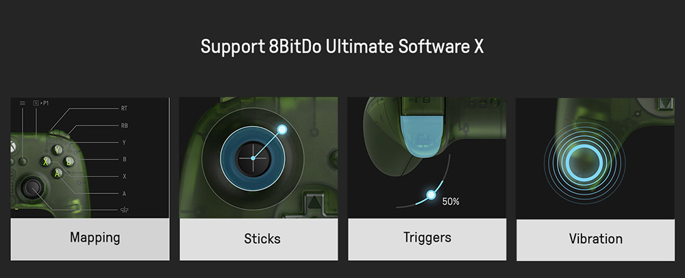 8BitDo Ultimate Gaming Controller for Xbox Series X/S, Xbox One, Windows, Android, iOS, macOS, 3-mode Connection