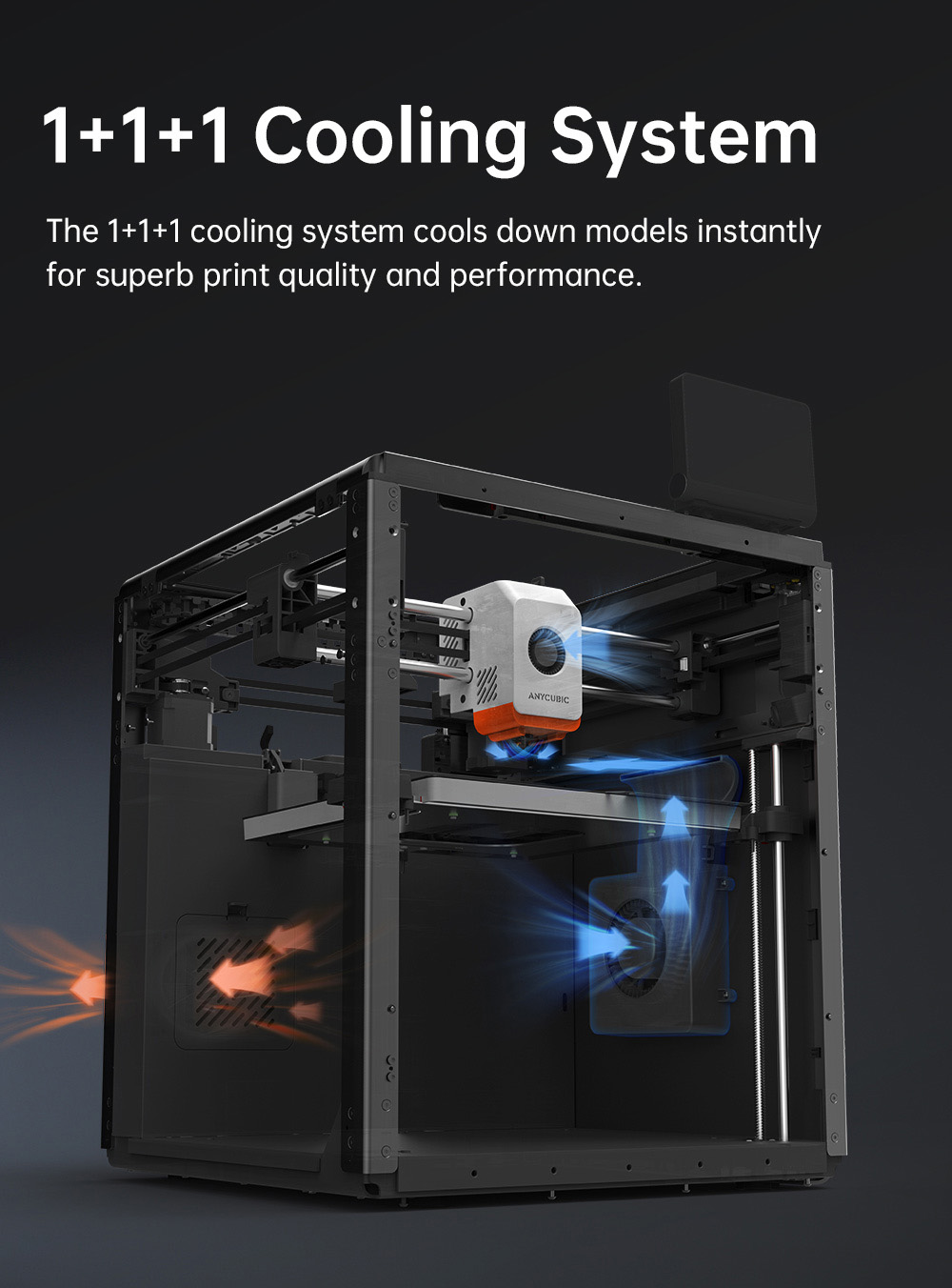 Refurbished Anycubic Kobra S1 Combo 3D Printer, Vibrant 8-Color Printing, 600mm/s Ultra-Fast Speed, Auto-leveling, 320°C Hotend, 44dB Ultra-Quiet, CoreXY Construction, 250*250*250mm