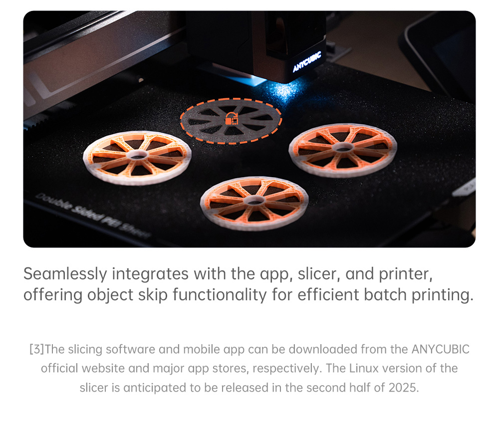 Anycubic Kobra 3 V2 Combo 3D Printer, ACE Pro Multicolor, 720P Camera, 600mm/s Speed, Auto Leveling, Filament Drying, 255*255*260mm