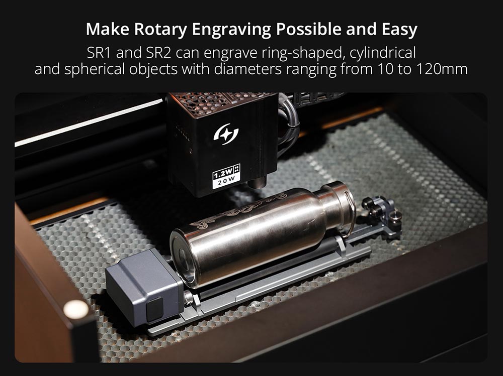 AtomStack Kraft Dual-laser Engraver 20W Diode + 1.2W IR, 16MP Camera, Class-1 Safety, 500*320mm