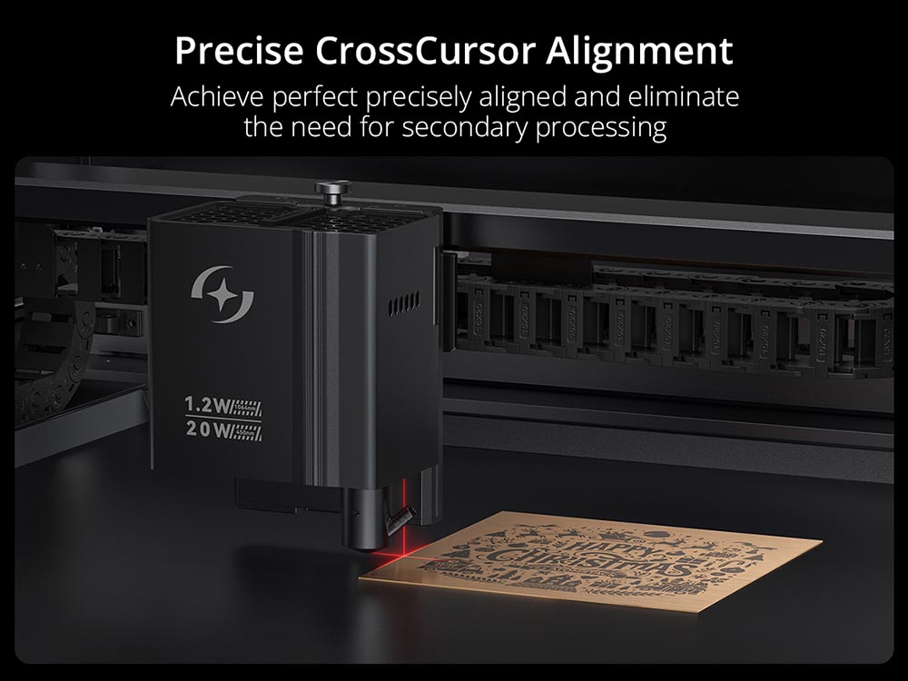 AtomStack Kraft Dual-laser Engraver 20W Diode + 1.2W IR, 16MP Camera, Class-1 Safety, 500*320mm