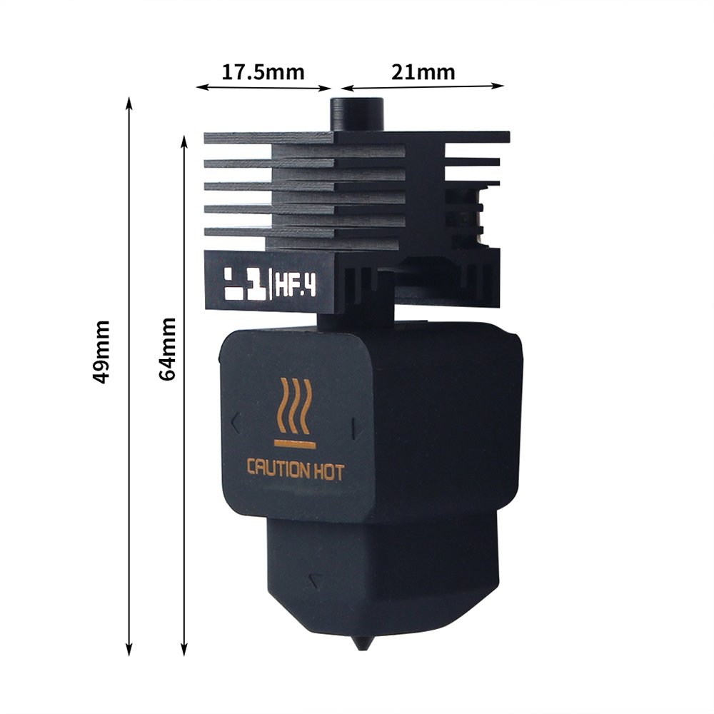 FYSETC 0.4mm One-piece Hardened Steel Nozzle Hotend Kit for Bambu Lab H2D A1/ A1 mini