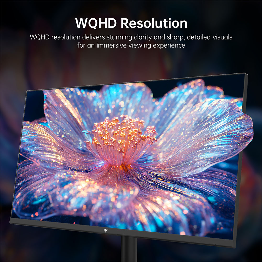 Refurbished KTC H32T13 Gaming Monitor, 32 inch 2560*1440 16:9 IPS Screen, 100Hz Refresh Rate, FreeSync & G-Sync, 1000:1 Contrast Ratio, Low Blue Light & Flicker Free, 2*HDMI 2.0, 1*DP1.4, 1*Earphone Jack, VESA Mount