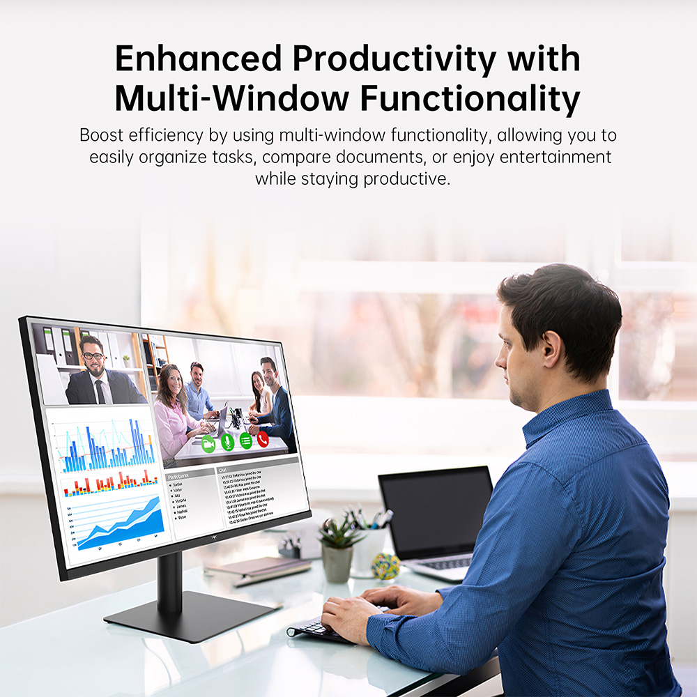 Refurbished KTC H32T13 Gaming Monitor, 32 inch 2560*1440 16:9 IPS Screen, 100Hz Refresh Rate, FreeSync & G-Sync, 1000:1 Contrast Ratio, Low Blue Light & Flicker Free, 2*HDMI 2.0, 1*DP1.4, 1*Earphone Jack, VESA Mount