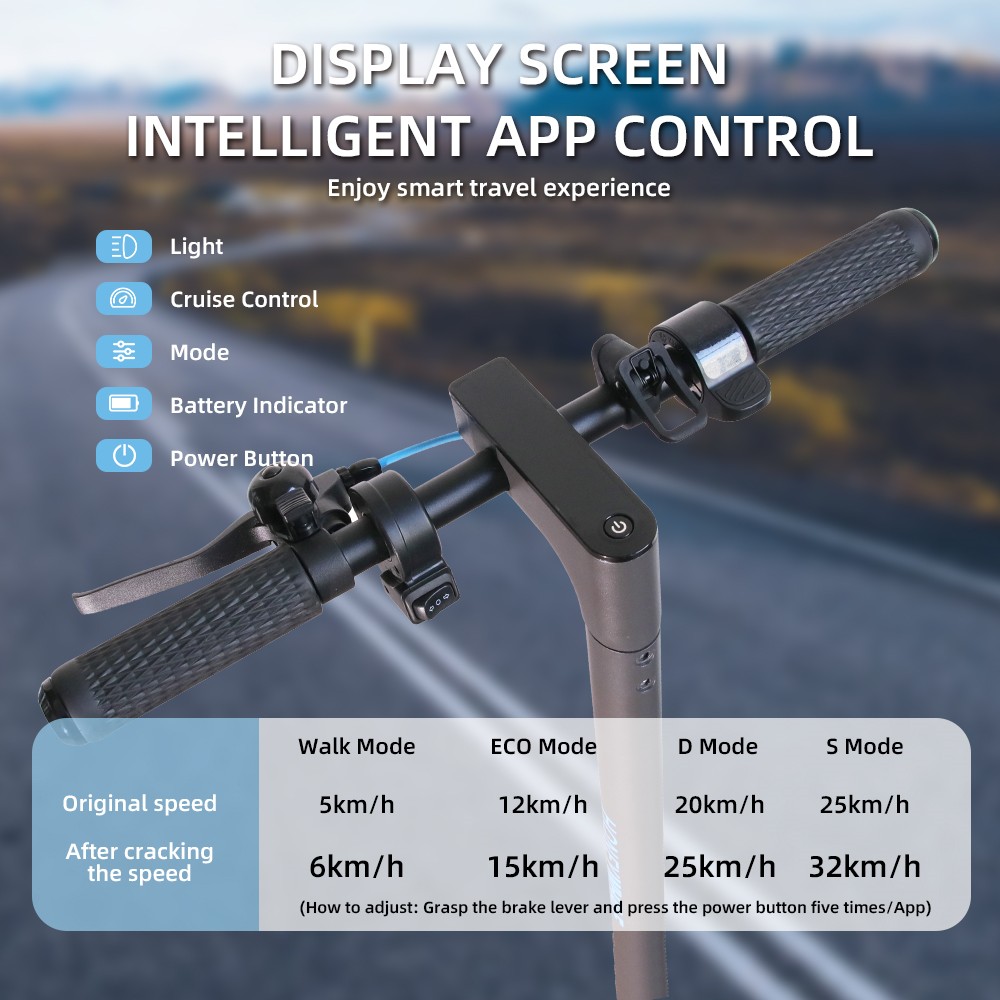 Refurbished HONEYWHALE M2 Pro Electric Scooter, 500W Motor, 36V 10.4Ah Battery, 8.5-inch Tire, 32km/h Max Speed, 30km Range, E-ABS Brake & Disc Brake
